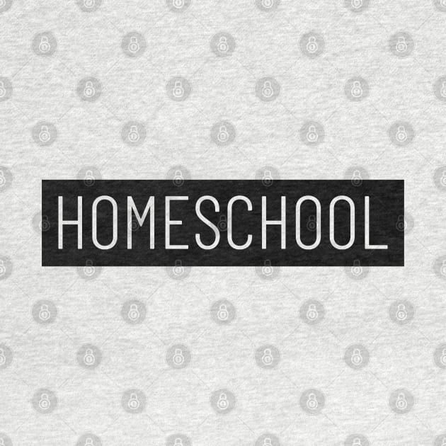 Homeschool Block Label Black by BeeDesignzzz